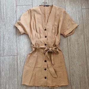 Zara military mini dress M